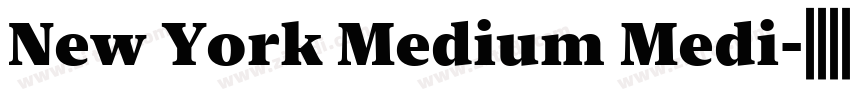 New York Medium Medi字体转换